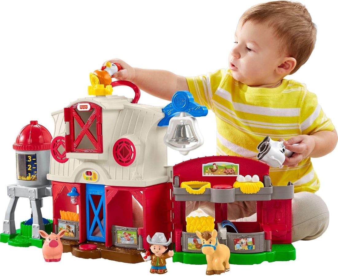 Little People Caring for Animals Farm Playset